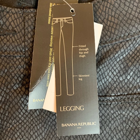 NWT Banana Republic Faux Snakeskin Skinny Pant Size 26/2 - Picture 7 of 10